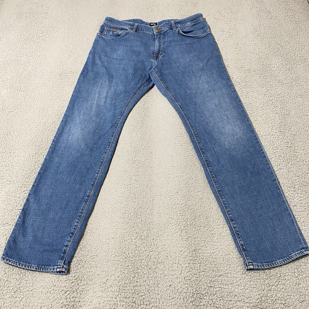 Hugo Boss Maine 3 Jeans Mens 33x30 Blue Regular Fit Straight Leg (Tag 34x32)
